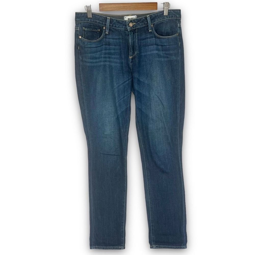 Paige Women's Dark Wash Mid Rise Jimmy Jimmy Elia Skinny Jeans‎ Size 28